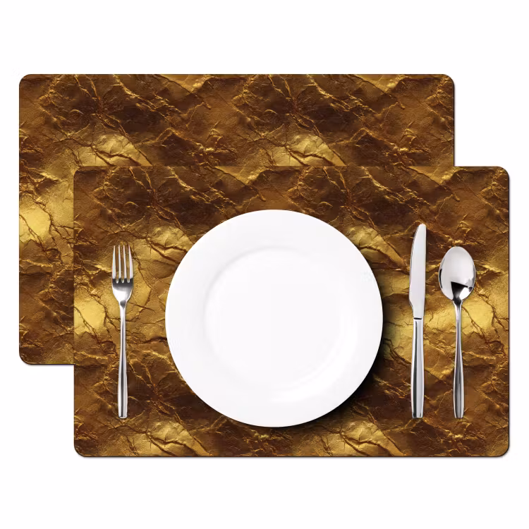 Bladgoud - Textuur - Goud Placemat vinyl groot 368 -zzsfeer2_Kitchenyeah-website