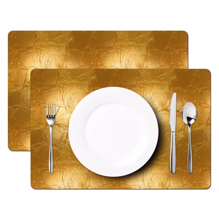 Bladgoud - Vintage - Textuur - Warm Goud Placemat vinyl groot 368 -zzsfeer2_Kitchenyeah-website