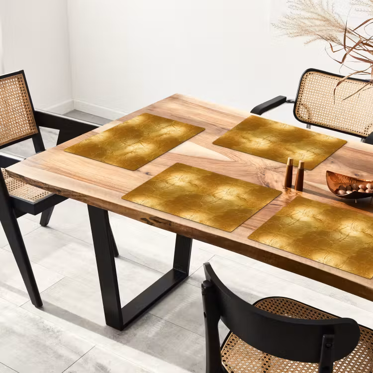 Bladgoud - Vintage - Textuur - Warm Goud Placemat vinyl groot 368 -zzsfeer4_Kitchenyeah-website