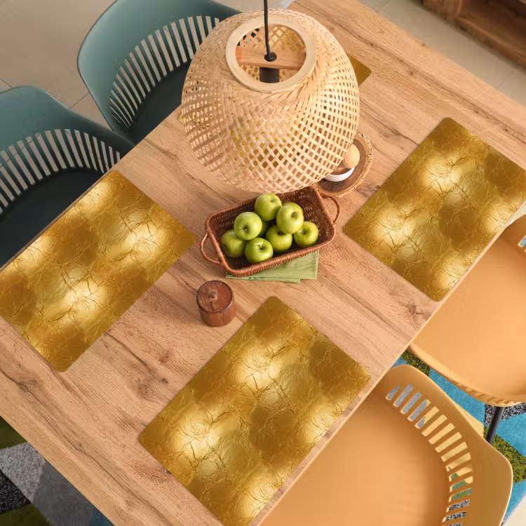Bladgoud - Vintage - Textuur - Warm Goud Placemat vinyl groot 368 -zzsfeer5_Kitchenyeah-website