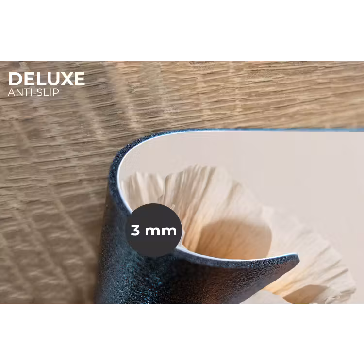 Bloem - Beige - Crème Placemat vinyl groot -closeup