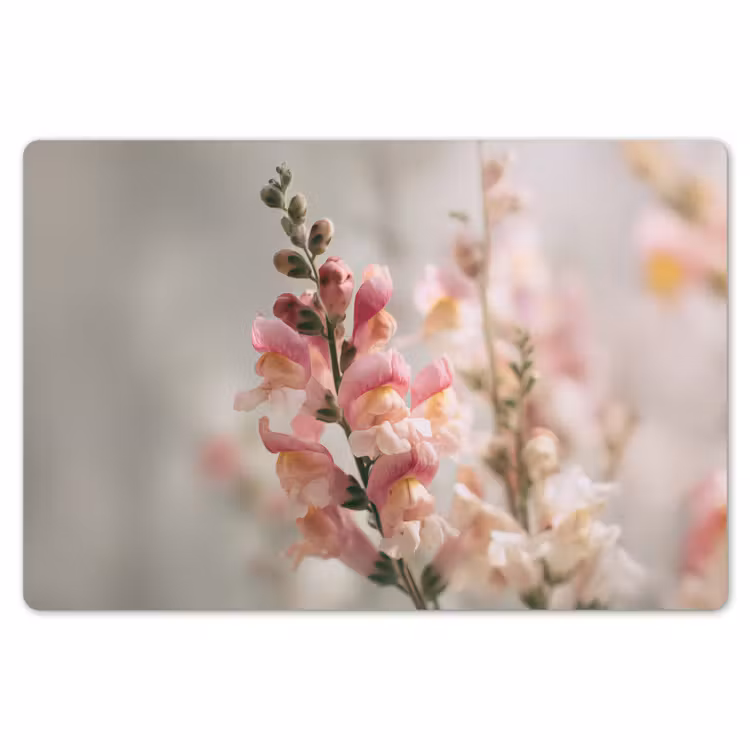 Bloem - Leeuwenbek - Roze - Stengel Placemat vinyl groot -zzsfeer1_Kitchenyeah-website