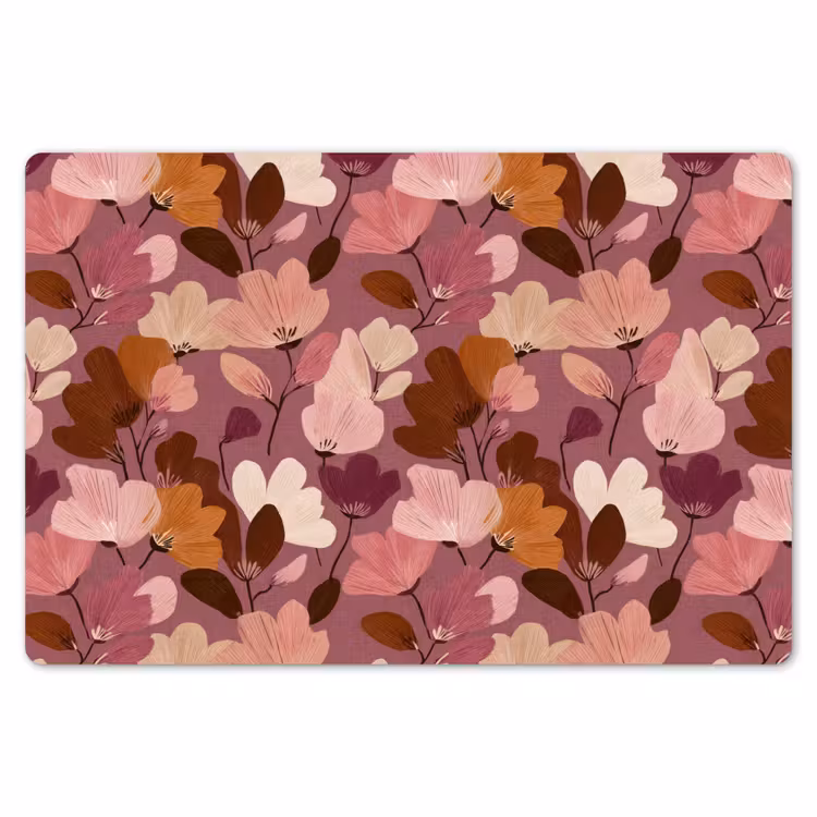 Bloem - Patroon - Roze Placemat vinyl groot 368 -zzsfeer1_Kitchenyeah-website