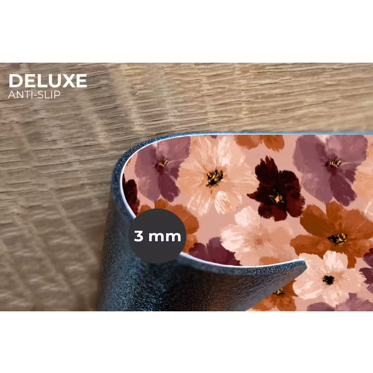 Bloemen - Abstract - Aardetinten Placemat vinyl groot 368 -closeup