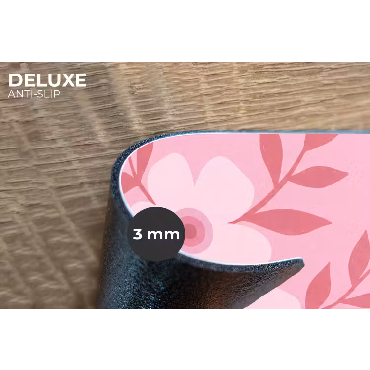 Bloemen - Abstract - Modern - Roze - Natuur Placemat vinyl groot -closeup