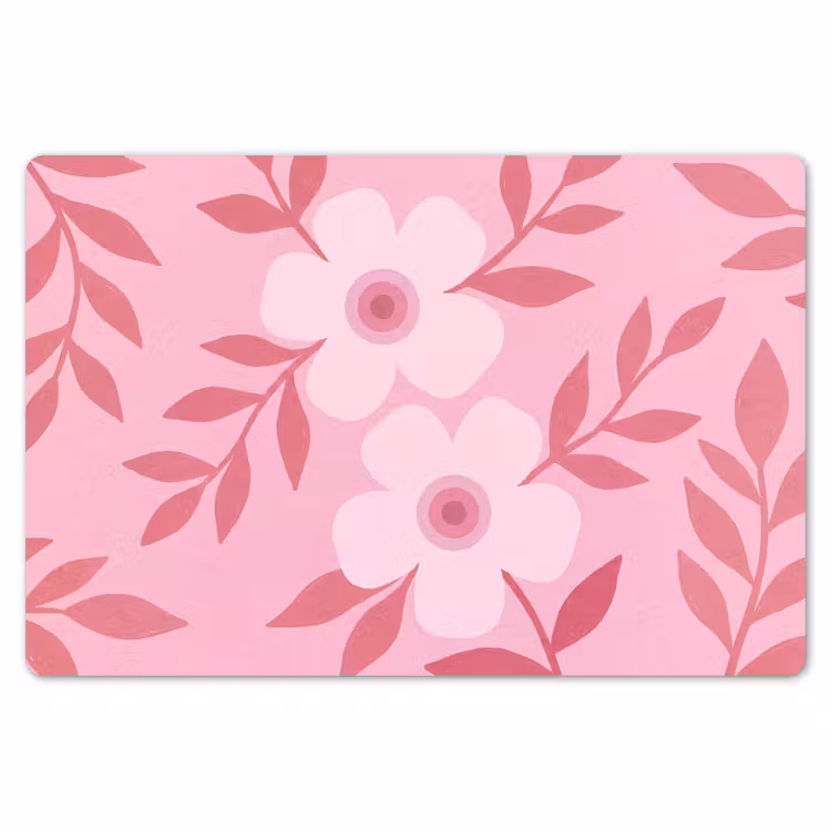 Bloemen - Abstract - Modern - Roze - Natuur Placemat vinyl groot -zzsfeer1_Kitchenyeah-website
