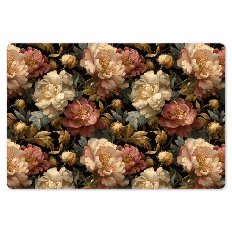 Bloemen - Barok - Patroon - Roze - Crème Placemat vinyl groot 368 -zzsfeer1_Kitchenyeah-website