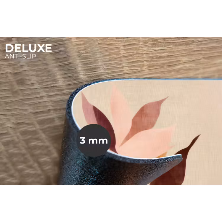 Bloemen - Blaadjes - Minimalistisch - Roze Placemat vinyl groot -closeup