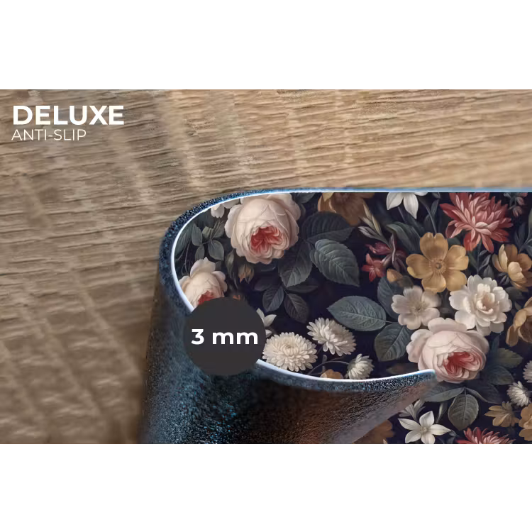 Bloemen - Boeket - Botanisch - Vintage - Donkere achtergrond Placemat vinyl groot -closeup