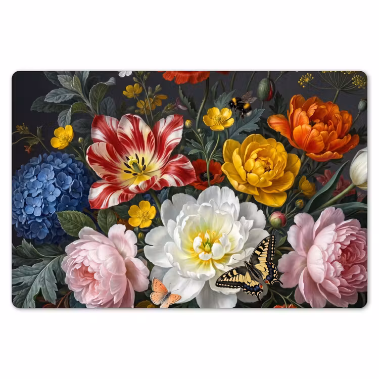 Bloemen - Boeket - Klassiek - Kleurrijk - Natuur Placemat vinyl groot -zzsfeer1_Kitchenyeah-website