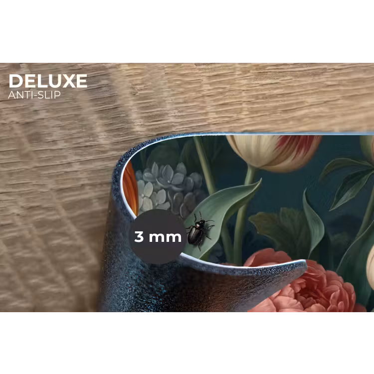 Bloemen - Boeket - Natuur - Klassiek - Donker Placemat vinyl groot -closeup