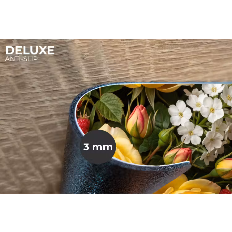 Bloemen - Boeket - Natuur - Klassiek - Geel Placemat vinyl groot -closeup