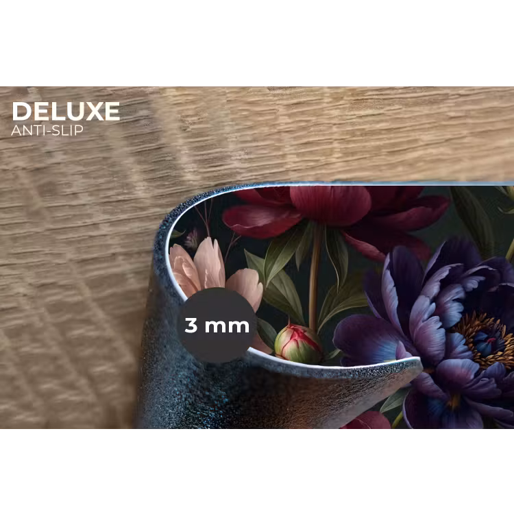 Bloemen - Boeket - Natuur - Modern - Donker Placemat vinyl groot -closeup