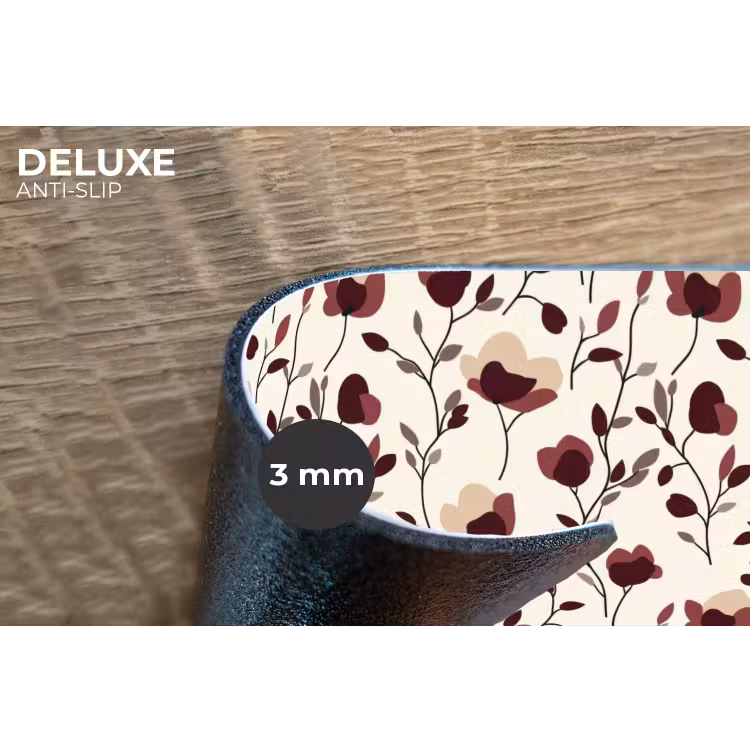 Bloemen - Botanisch - Bordeaux Placemat vinyl groot 368 -closeup