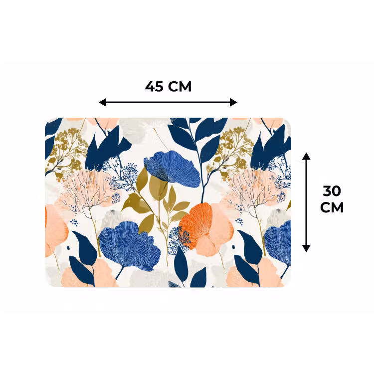 Bloemen - Botanisch - Kleurrijk Placemat vinyl groot 368 -specs