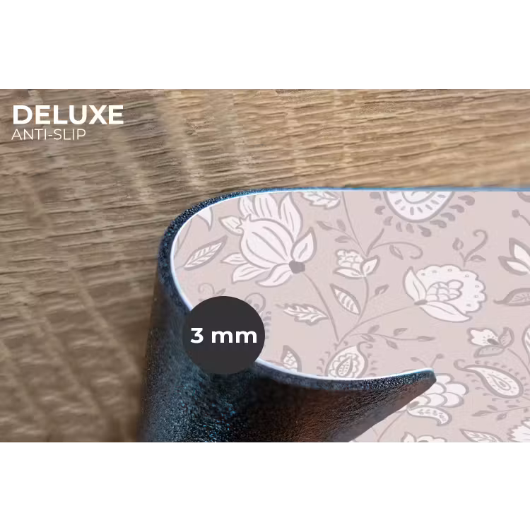 Bloemen - Getekend - Lavendel Placemat vinyl groot 368 -closeup