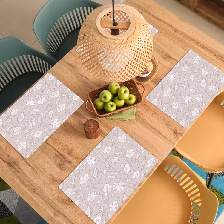 Bloemen - Getekend - Lavendel Placemat vinyl groot 368 -zzsfeer5_Kitchenyeah-website