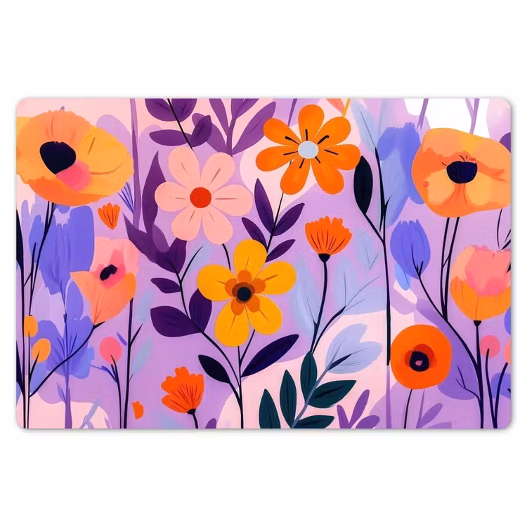 Bloemen - Kleurrijk - Bladeren Placemat vinyl groot -zzsfeer1_Kitchenyeah-website