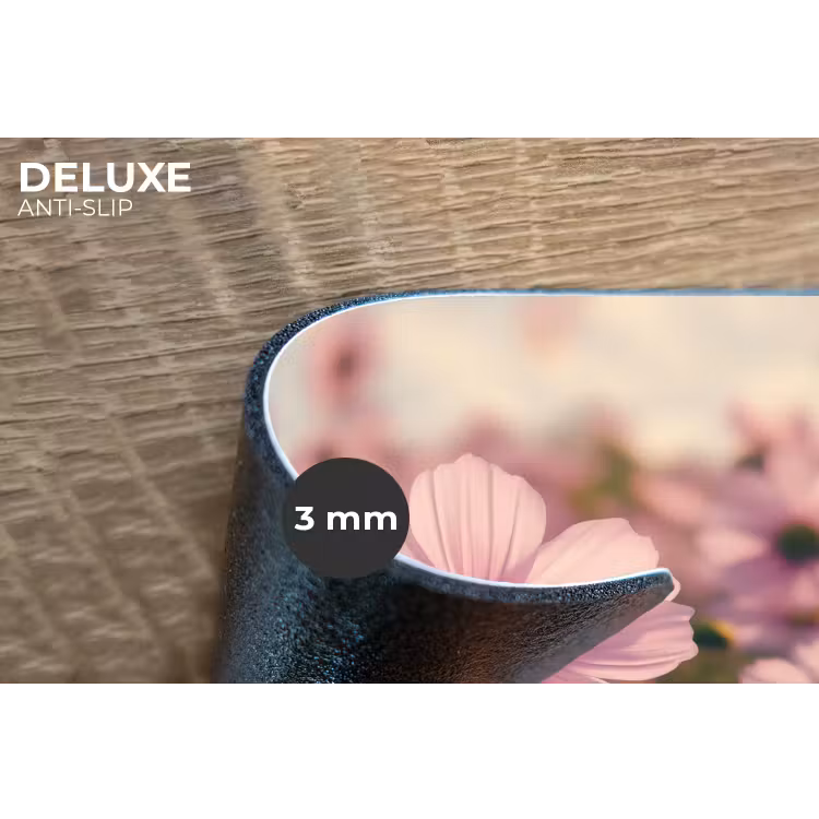 Bloemen - Paars - Wazig Placemat vinyl groot -closeup
