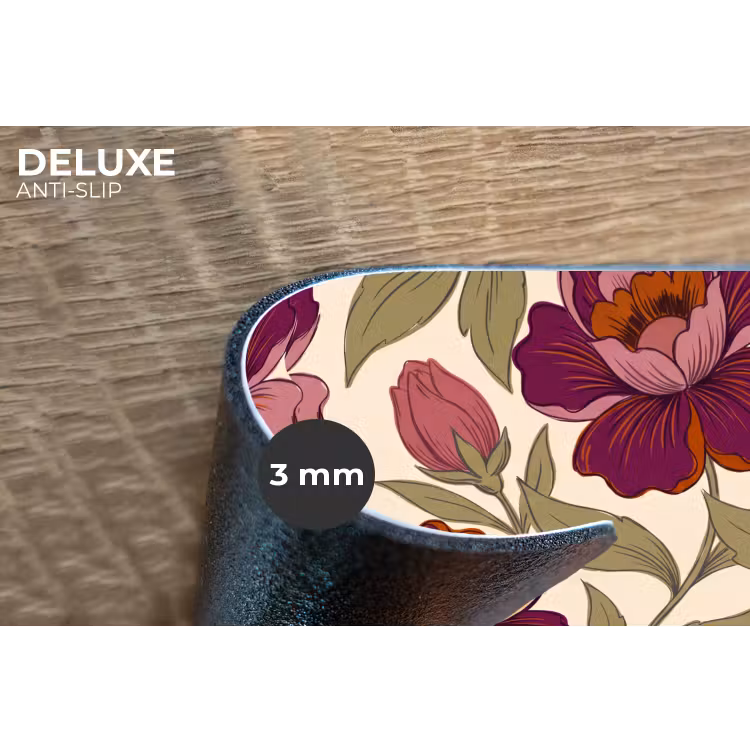 Bloemen - Patroon - Natuur - Modern - Paars Placemat vinyl groot -closeup