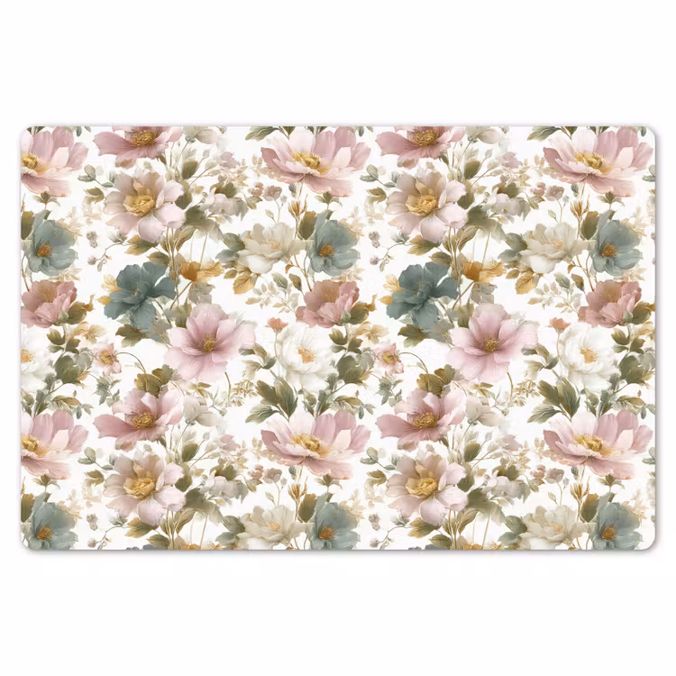 Bloemen - Patroon - Pastel Placemat vinyl groot 368 -zzsfeer1_Kitchenyeah-website
