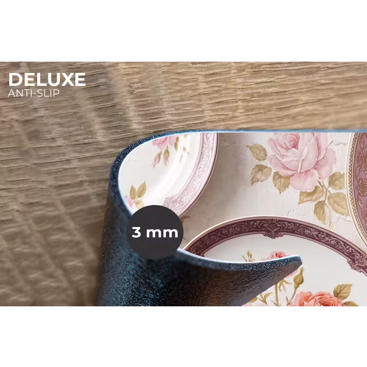 Bloemen - Patroon - Vintage - Roze - Decoratie Placemat vinyl groot -closeup