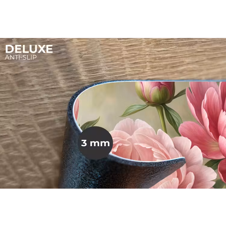 Bloemen - Roze - Klassiek - Gedetailleerd - Natuur Placemat vinyl groot -closeup