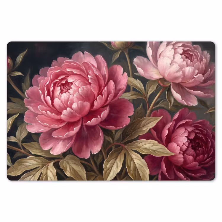 Bloemen - Roze - Klassiek - Natuur Placemat vinyl groot -zzsfeer1_Kitchenyeah-website