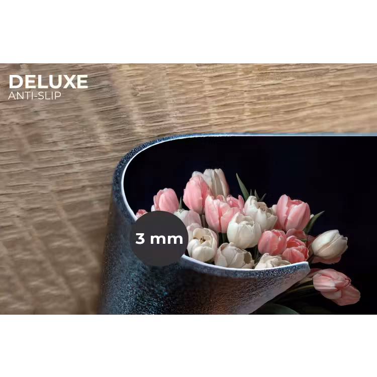 Bloemen - Roze - Tulpen - Vaas Placemat vinyl groot -closeup
