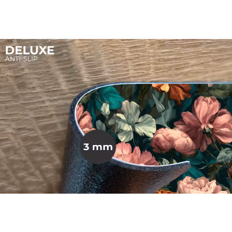 Bloemen - Schilderachtig - Patroon - Roze Placemat vinyl groot 368 -closeup