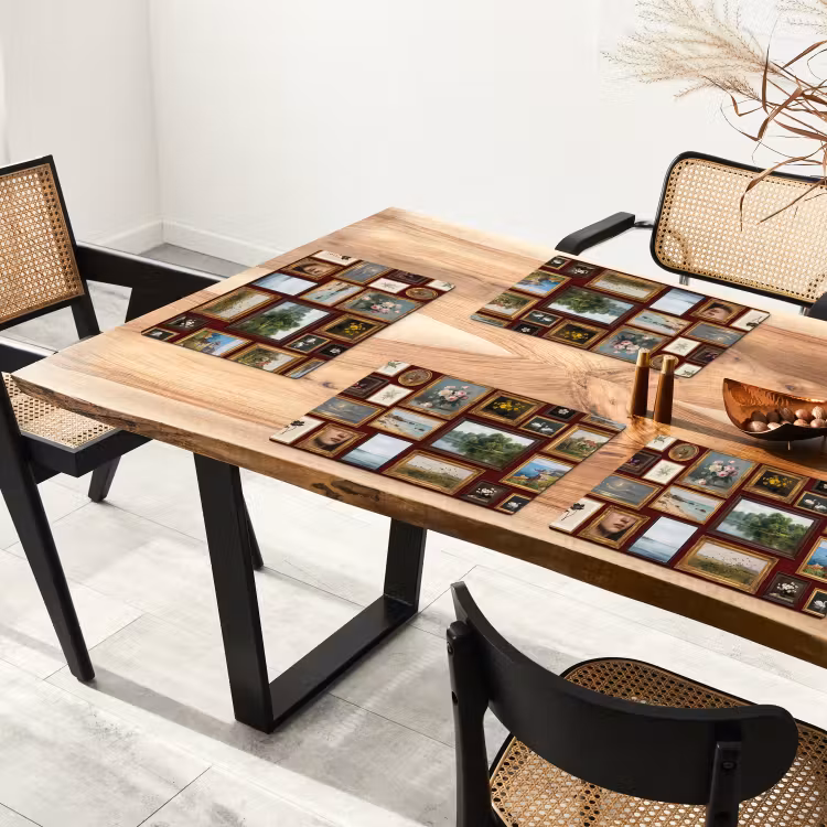 Bloemen - Vaas - Klassiek - Kunst - Rood Placemat vinyl groot -zzsfeer4_Kitchenyeah-website