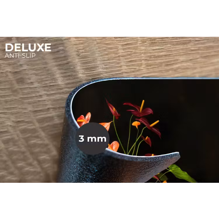Bloemen - Vaas - Kleurrijk Placemat vinyl groot -closeup