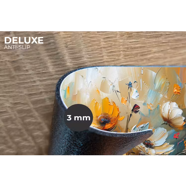 Bloemen - Verf - Kunst - Modern Placemat vinyl groot -closeup
