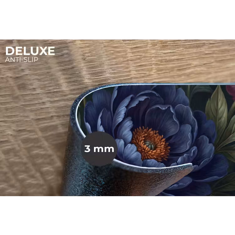 Bloemen - Vlinder - Natuur - Modern - Paars Placemat vinyl groot -closeup