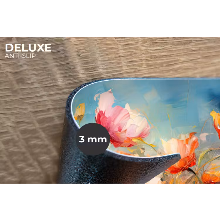 Bloemen - Watercolor - Kunst - Botanisch - Natuur Placemat vinyl groot -closeup
