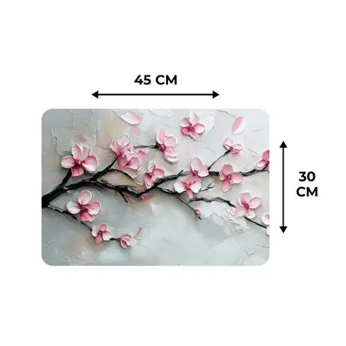 Bloesem - Kunstzinnig - Roze - Sakura Placemat vinyl groot -specs