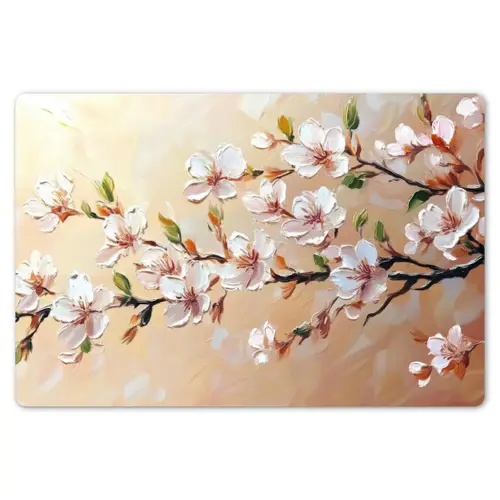Bloesemtakken - Schilderachtig - Roze Placemat vinyl groot -zzsfeer1_Kitchenyeah-website