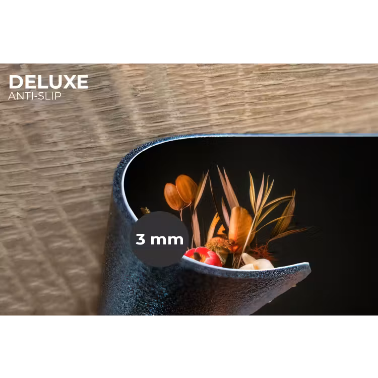 Boeket - Oranje - Gouden - vaas Placemat vinyl groot -closeup