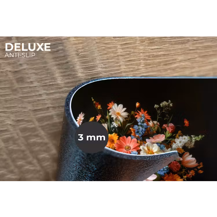 Boeket - Roze - Bloemen - Vaas Placemat vinyl groot -closeup