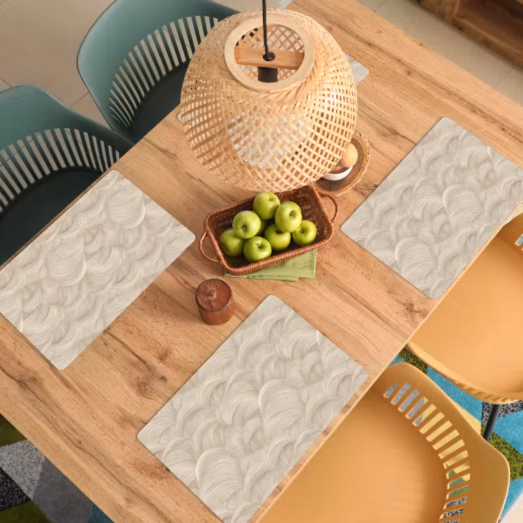 Bogen - Patroon - Beige Placemat vinyl groot 368 -zzsfeer5_Kitchenyeah-website