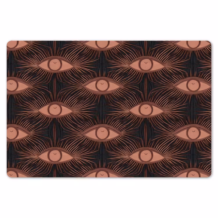 Boheems - Oog - Bruin Placemat vinyl groot 368 -zzsfeer1_Kitchenyeah-website