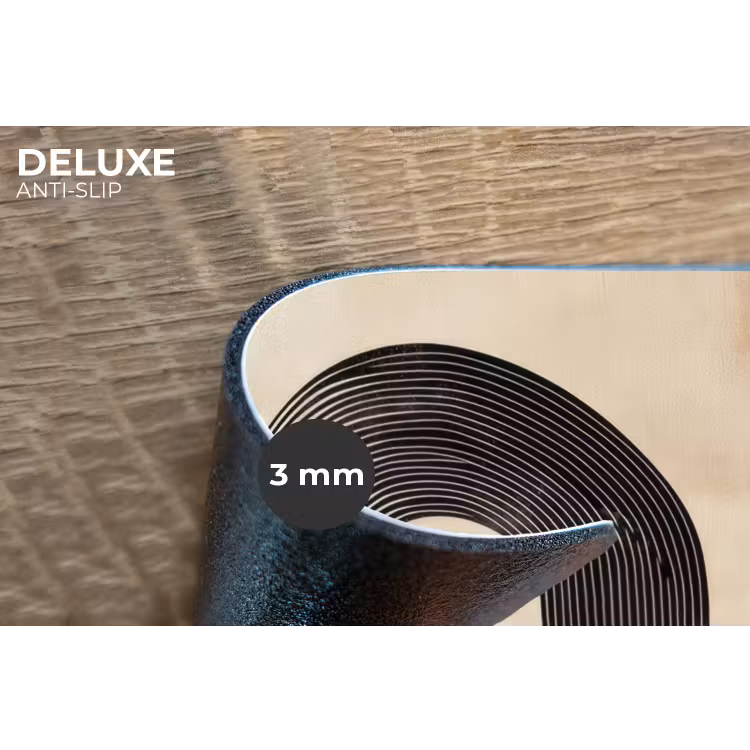 Boog -  Strepen - Minimalistisch - Zwart Placemat vinyl groot -closeup