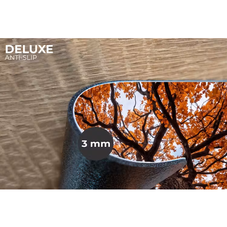 Boom - Bladerdak - Herfst - Oranje - Sfeervol Placemat vinyl groot -closeup
