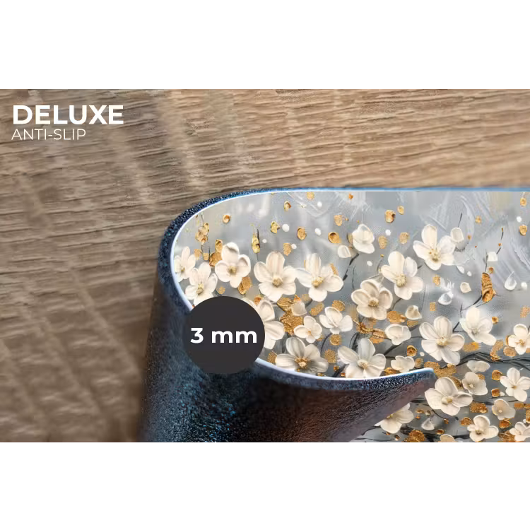 Boom - Goud - Bloemen - Abstract - Kunst Placemat vinyl groot -closeup