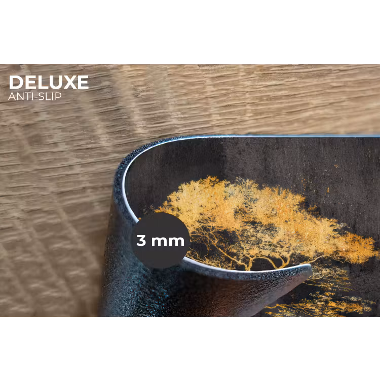 Boom - Schilderij - Goud - Abstract Placemat vinyl groot -closeup