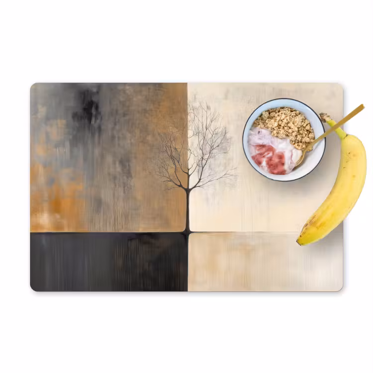 Boom - Vlakken - Takken - Kleurverloop Placemat vinyl groot -zzzproduct_Kitchenyeah-website