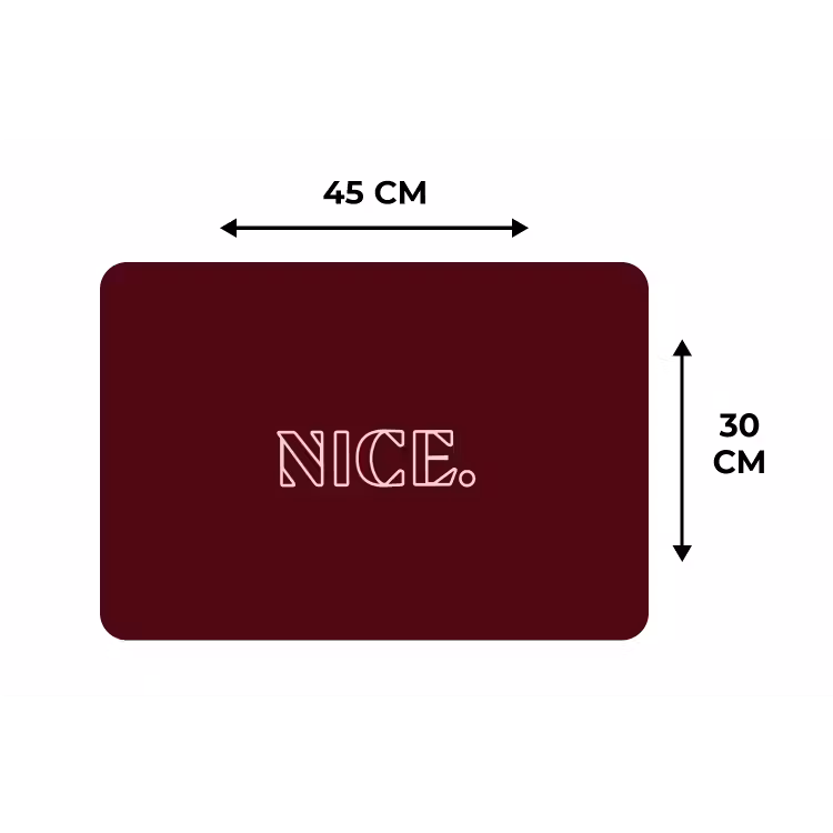 Bordeaux - Nice - minimalistisch Placemat vinyl groot -specs
