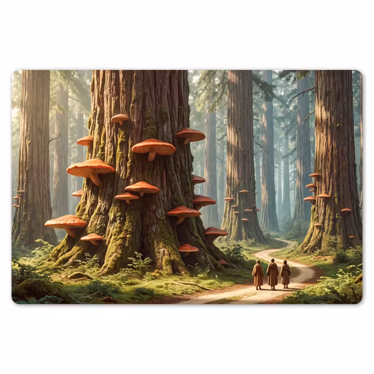 Placemat - 6 stuks - Bos - Bomen - Natuur - Bos - Bomen - Natuur Placemat vinyl groot