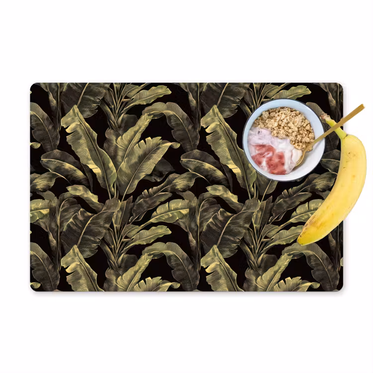 Botanisch - Bladeren - Groen Placemat vinyl groot 368 -zzzproduct_Kitchenyeah-website