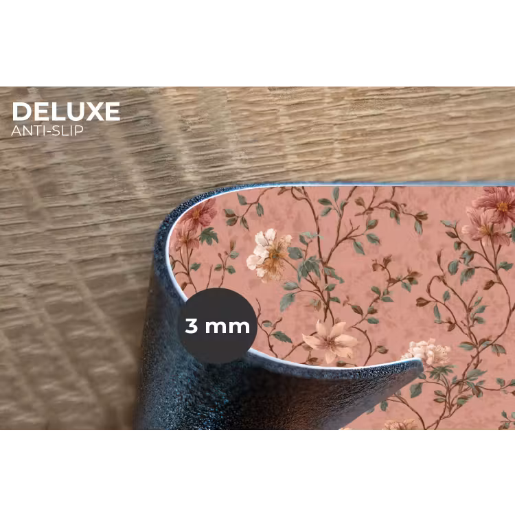 Botanisch - Bloemen - Roze Placemat vinyl groot 368 -closeup